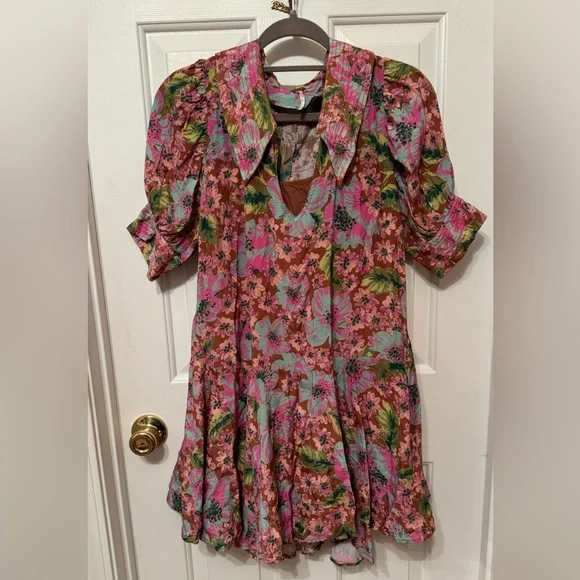 FREE PEOPLE ~ Moon Chaser Mini Dress ~ Size S - Picture 10 of 16